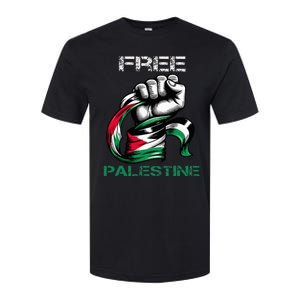 I Love Free Palestine Flag Save Gaza Strip Palestinian Softstyle CVC T-Shirt