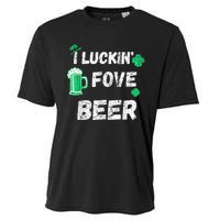 I Luckin Fove Beer St Patricks Day Likes To Drink Cooling Performance Crew T-Shirt