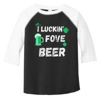 I Luckin Fove Beer St Patricks Day Likes To Drink Toddler Fine Jersey T-Shirt