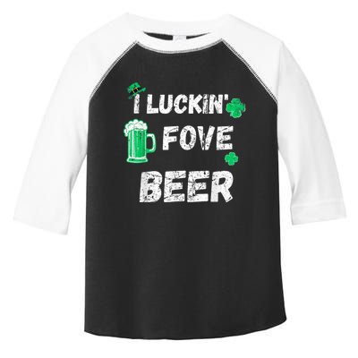 I Luckin Fove Beer St Patricks Day Likes To Drink Toddler Fine Jersey T-Shirt