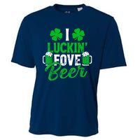 I Luckin Fove Beer St Patricks Day Likes To Drink Cooling Performance Crew T-Shirt