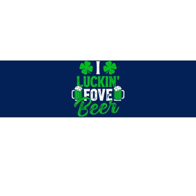 I Luckin Fove Beer St Patricks Day Likes To Drink Bumper Sticker