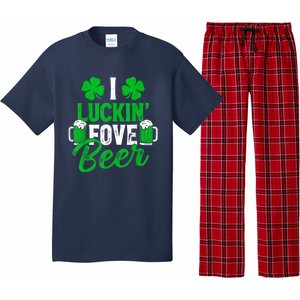 I Luckin Fove Beer St Patricks Day Likes To Drink Pajama Set