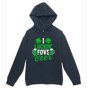 I Luckin Fove Beer St Patricks Day Likes To Drink Urban Pullover Hoodie