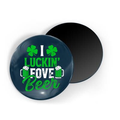 I Luckin Fove Beer St Patricks Day Likes To Drink Magnet