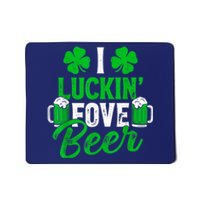 I Luckin Fove Beer St Patricks Day Likes To Drink Mousepad