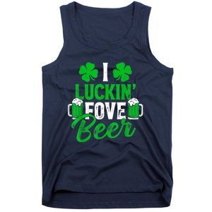 I Luckin Fove Beer St Patricks Day Likes To Drink Tank Top