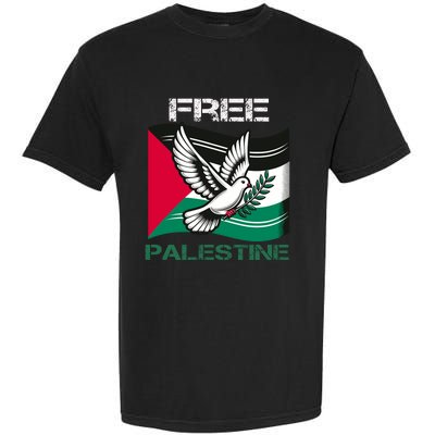 I Love Free Palestine Flag Save Gaza Strip Palestinian Garment-Dyed Heavyweight T-Shirt