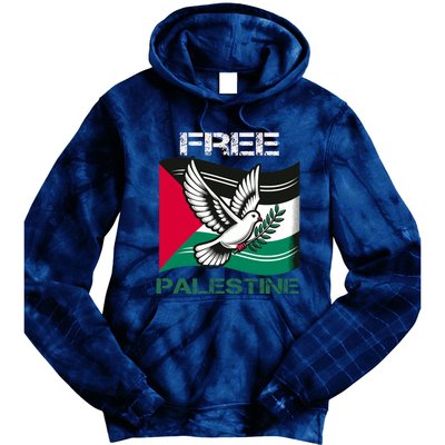 I Love Free Palestine Flag Save Gaza Strip Palestinian Tie Dye Hoodie