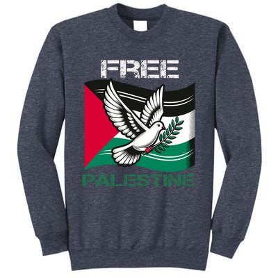 I Love Free Palestine Flag Save Gaza Strip Palestinian Sweatshirt