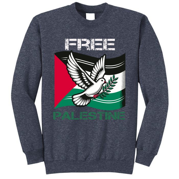 I Love Free Palestine Flag Save Gaza Strip Palestinian Sweatshirt