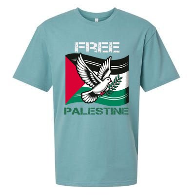 I Love Free Palestine Flag Save Gaza Strip Palestinian Sueded Cloud Jersey T-Shirt