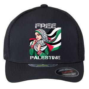 I Love Free Palestine Flag Save Gaza Strip Palestinian Flexfit Unipanel Trucker Cap