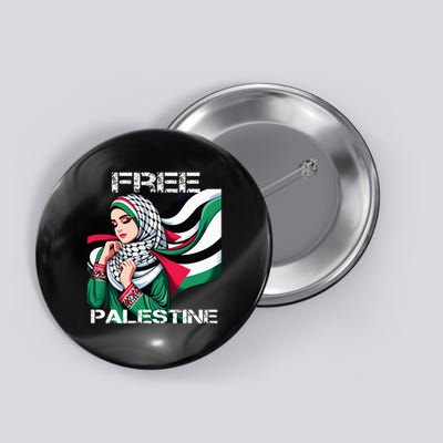 I Love Free Palestine Flag Save Gaza Strip Palestinian Button