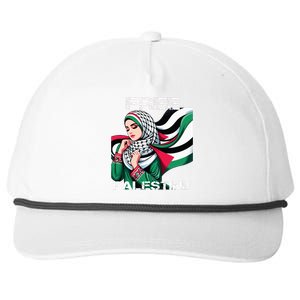 I Love Free Palestine Flag Save Gaza Strip Palestinian Snapback Five-Panel Rope Hat