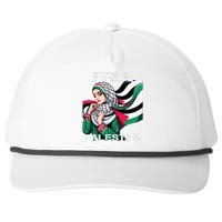 I Love Free Palestine Flag Save Gaza Strip Palestinian Snapback Five-Panel Rope Hat