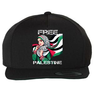 I Love Free Palestine Flag Save Gaza Strip Palestinian Wool Snapback Cap