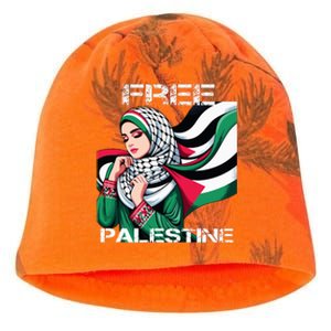 I Love Free Palestine Flag Save Gaza Strip Palestinian Kati - Camo Knit Beanie