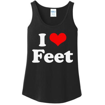 I Love Feet I Heart Feet Ladies Essential Tank