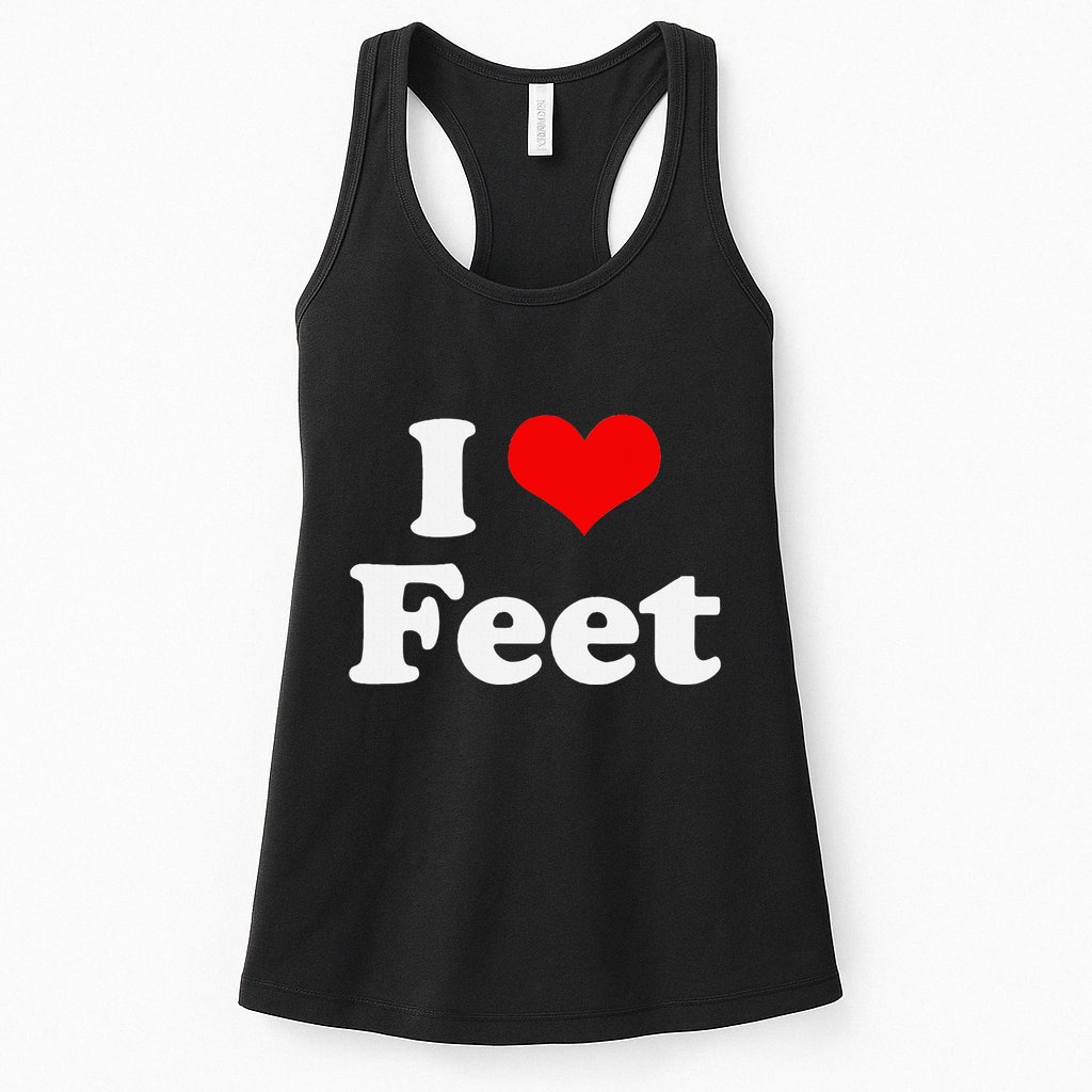 I Love Feet I Heart Feet Womens Tank Top
