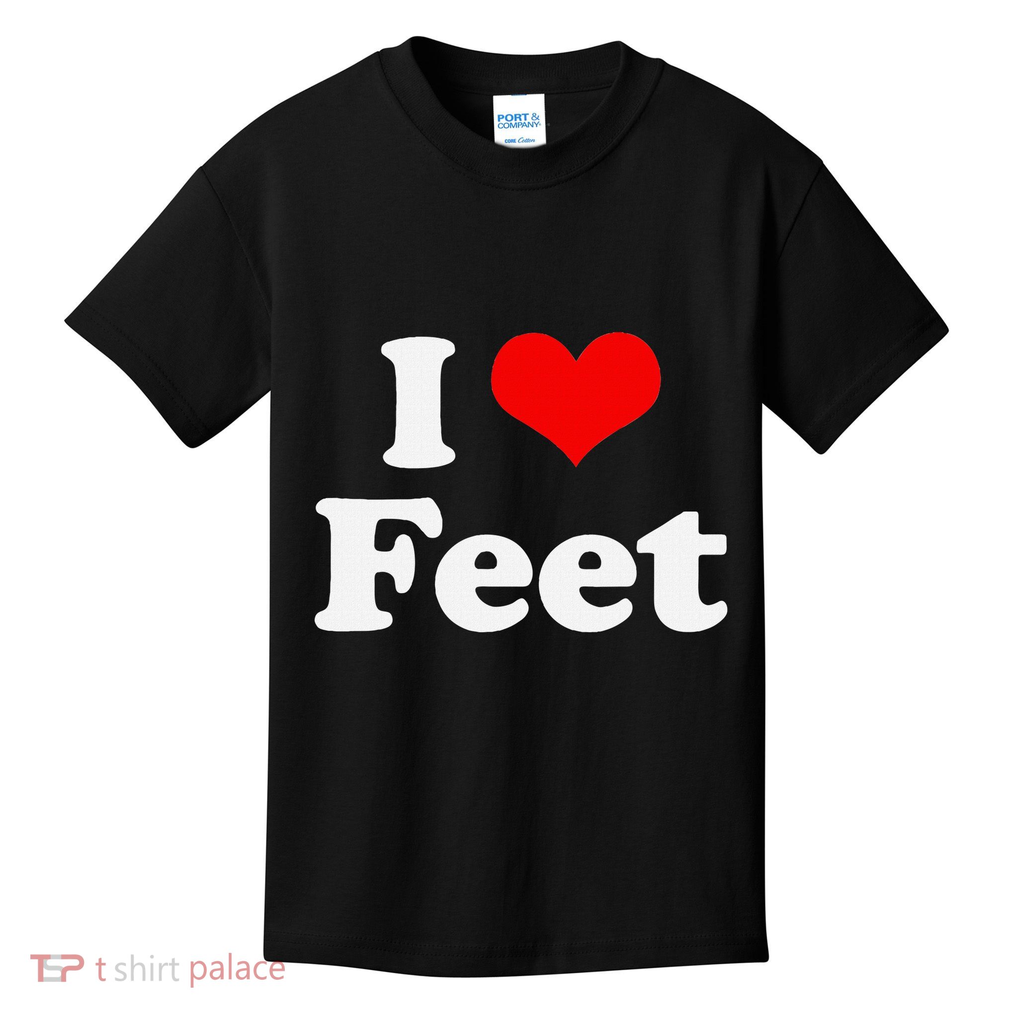 I Love Feet I Heart Feet Kids T-Shirt