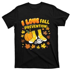 I Love Fall Prevention Funny Halloween T-Shirt