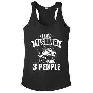 I like fishing and maybe three people Ladies PosiCharge Competitor Racerback Tank