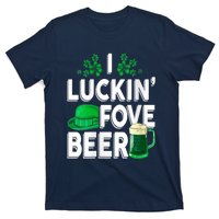 I Luckin Fove Beer St Patricks Day Likes To Drink T-Shirt