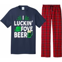 I Luckin Fove Beer St Patricks Day Likes To Drink Pajama Set