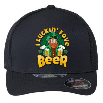 I Luckin Fove Beer St Patricks Day Likes To Drink Flexfit Unipanel Trucker Cap