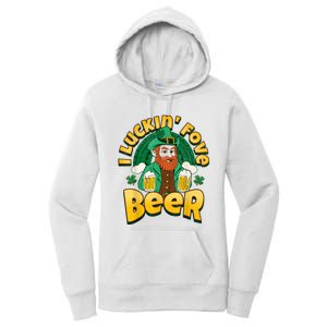 I Luckin Fove Beer St Patricks Day Likes To Drink Women's Pullover Hoodie