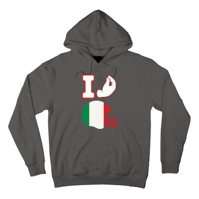 I Love Football Italians Hand Gestures Fan Quarterback Hoodie