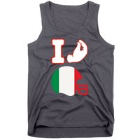 I Love Football Italians Hand Gestures Fan Quarterback Tank Top