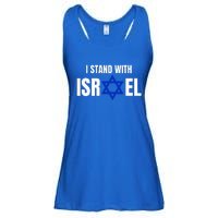 Israel Love Flag I Stand With Israel Heritage Israeli Flag   Ladies Essential Flowy Tank