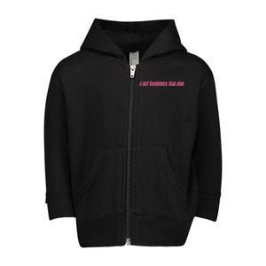 I Let Femmes Top Me Funny Lesbian Bisexual Toddler Zip Fleece Hoodie