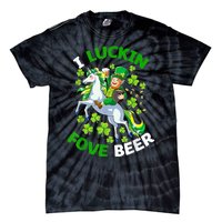 I Luckin Fove Beer St Patricks Day Likes To Drink Tie-Dye T-Shirt