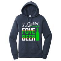 I Luckin Fove Beer St Patricks Day Likes To Drink Women's Pullover Hoodie