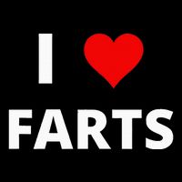 I Love Farts With A Red Heart Button