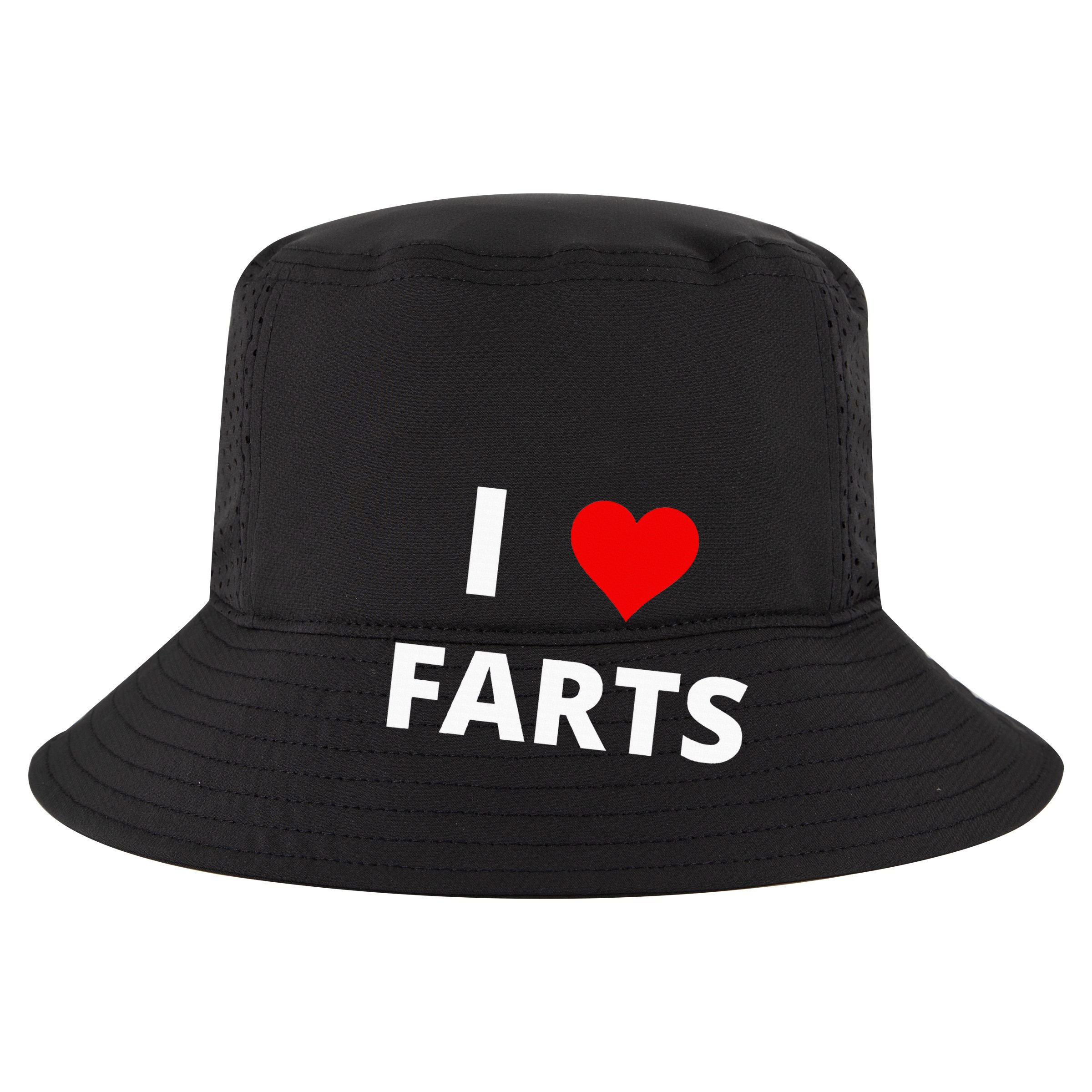 I Love Farts With A Red Heart Cropped Pullover Crew