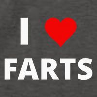 I Love Farts With A Red Heart Vector Backpack