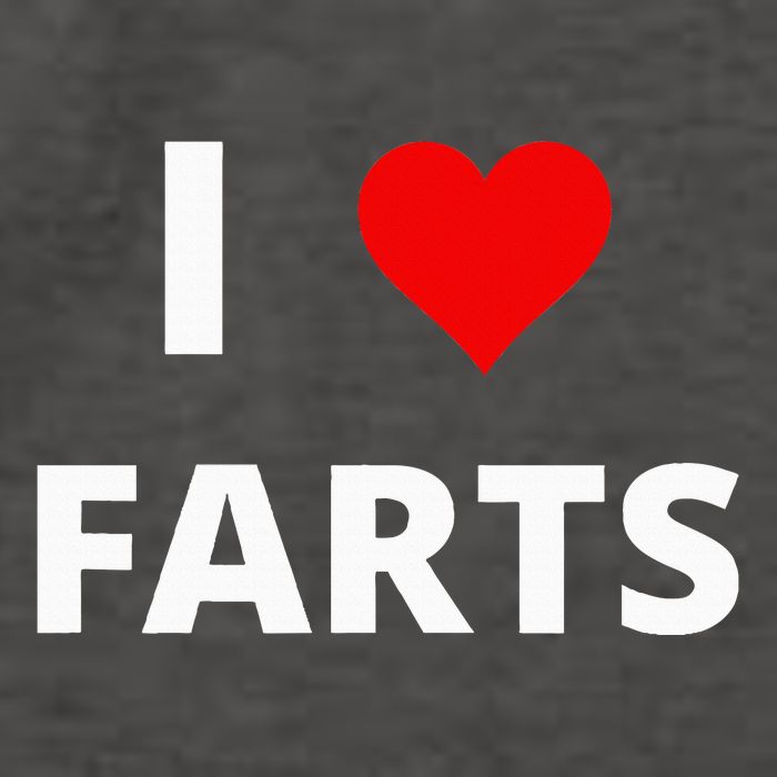 I Love Farts With A Red Heart Vector Backpack