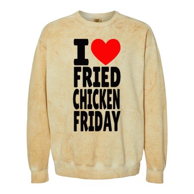 I Love Fried Chicken Friday funny farmer Colorblast Crewneck Sweatshirt