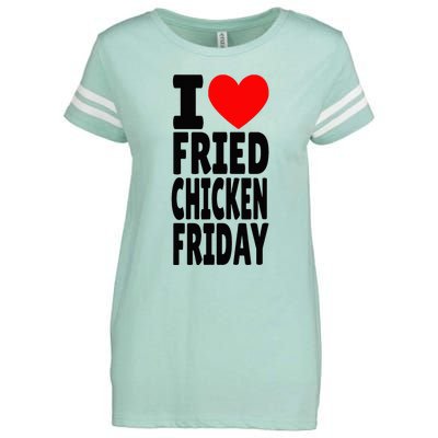 I Love Fried Chicken Friday funny farmer Enza Ladies Jersey Football T-Shirt