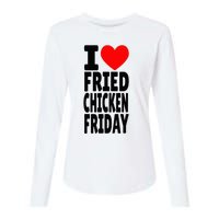 I Love Fried Chicken Friday funny farmer Womens Cotton Relaxed Long Sleeve T-Shirt