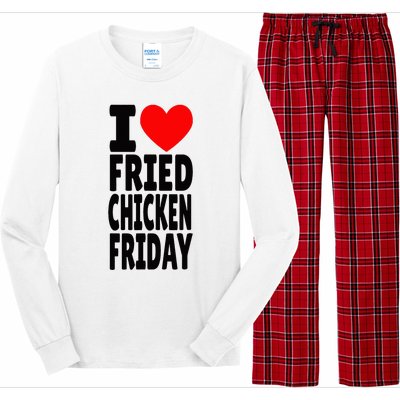 I Love Fried Chicken Friday funny farmer Long Sleeve Pajama Set