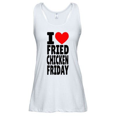 I Love Fried Chicken Friday funny farmer Ladies Essential Flowy Tank