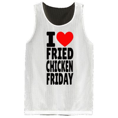 I Love Fried Chicken Friday funny farmer Mesh Reversible Basketball Jersey Tank