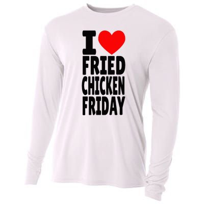 I Love Fried Chicken Friday funny farmer Cooling Performance Long Sleeve Crew