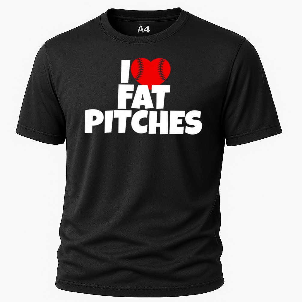 I Love Fat Pitches I Heart Fat Pitches Cooling Performance Crew T-Shirt
