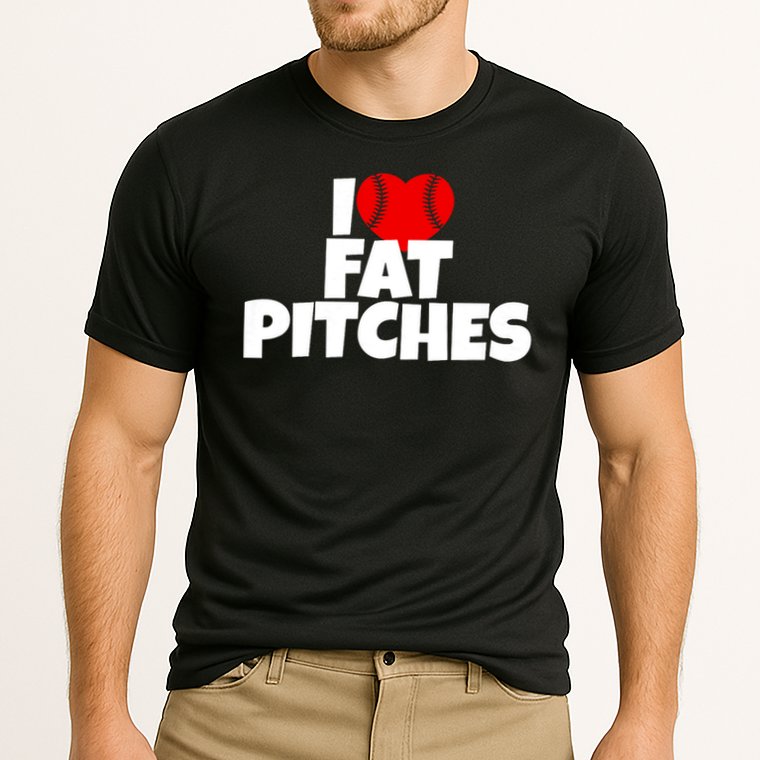 I Love Fat Pitches I Heart Fat Pitches Cooling Performance Crew T-Shirt